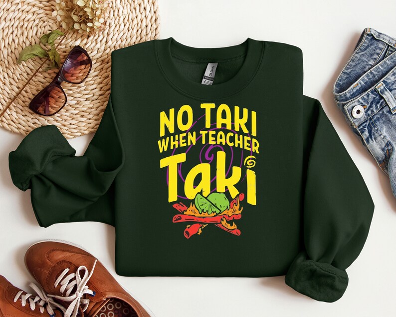 Funny Teacher Shirt, No Taki When Teachers Talk image 6