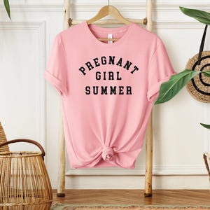 Koszulka letnia dla ciężarnej dziewczyny, wygodna, kolorowa, plażowa, ciążowa, letnia, ciążowa, bluza, ciążowa, koszula