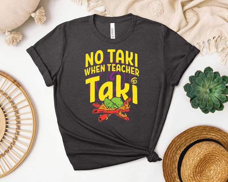 Funny Teacher Shirt, No Taki When Teachers Talk image 2
