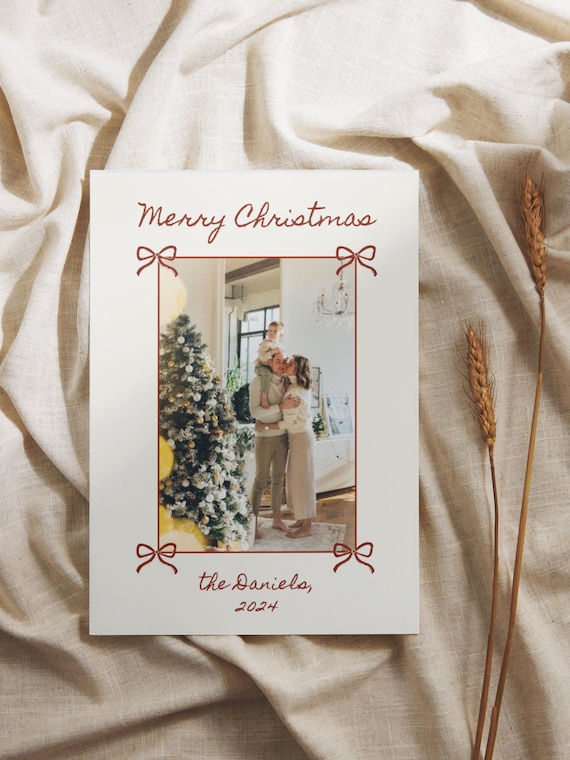 Editable Christmas Card | Christmas Greeting Card Template | Holiday Card Template | Printable Canva Christmas Card