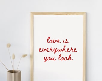 Love Quote Wall Art Digital Download | Romantic Typography Print Digital Download | Minimalist Home Decor Poster Digital Download