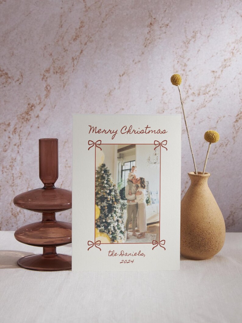 Tarjeta de Navidad editable / Plantilla de tarjeta de felicitación navideña / Plantilla de tarjeta festiva / Tarjeta de Navidad imprimible de Canva imagen 9