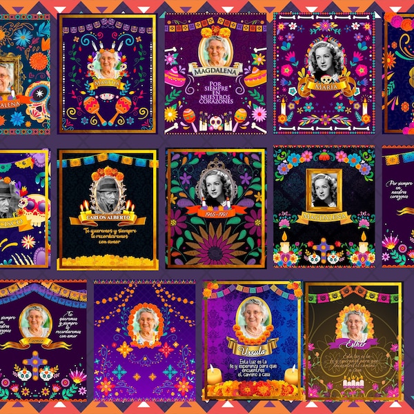 Etiquetas para Veladoras De Dia de Muertos