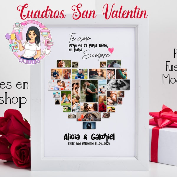 20 Diseños para Cuadros San Valentin, PSD, Png, Dia del Amor y la Amistad