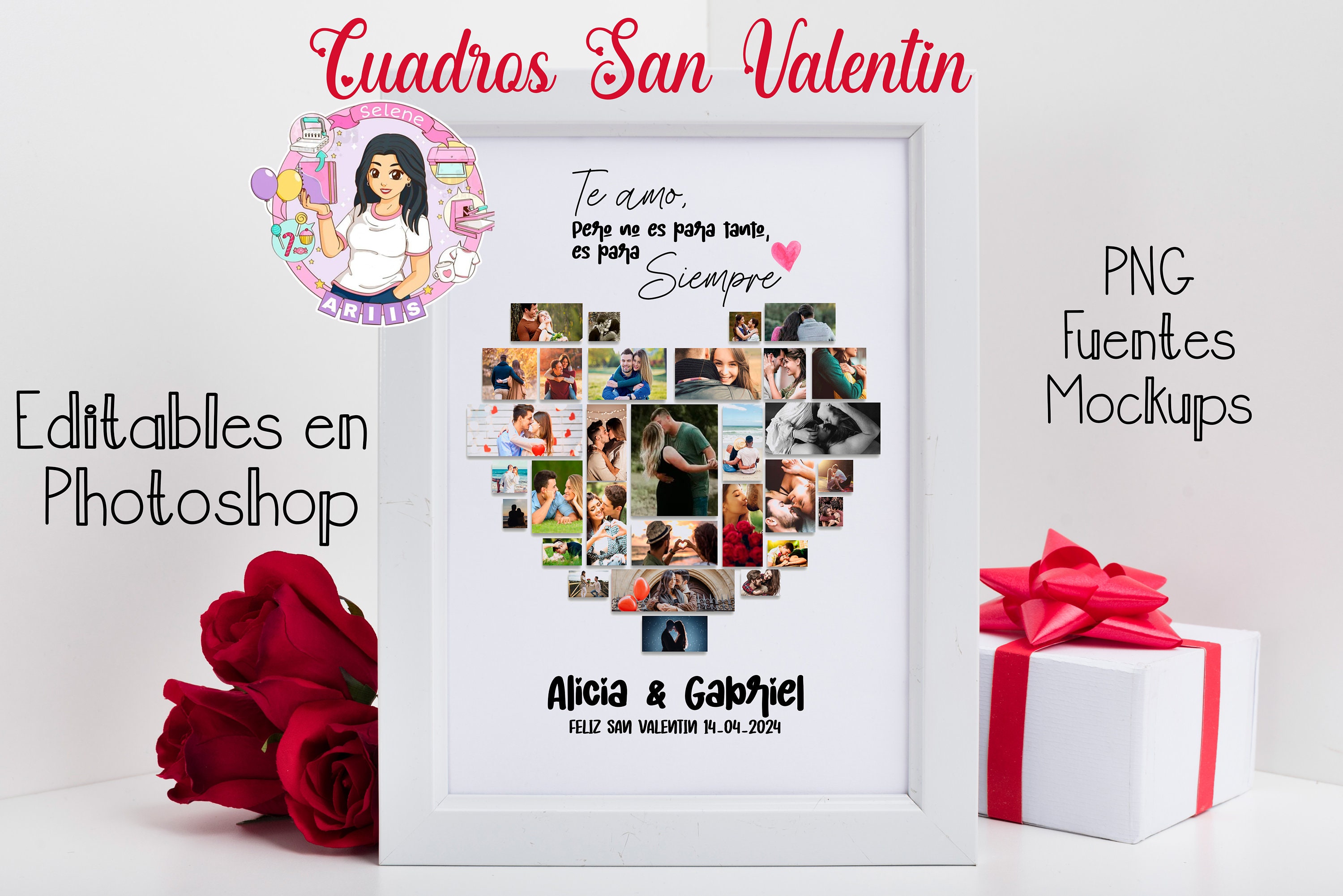 Cuadro personalizado San Valentín