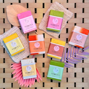 Diwata Soaps- Set of 5, Face and Body Soap, Acne Care