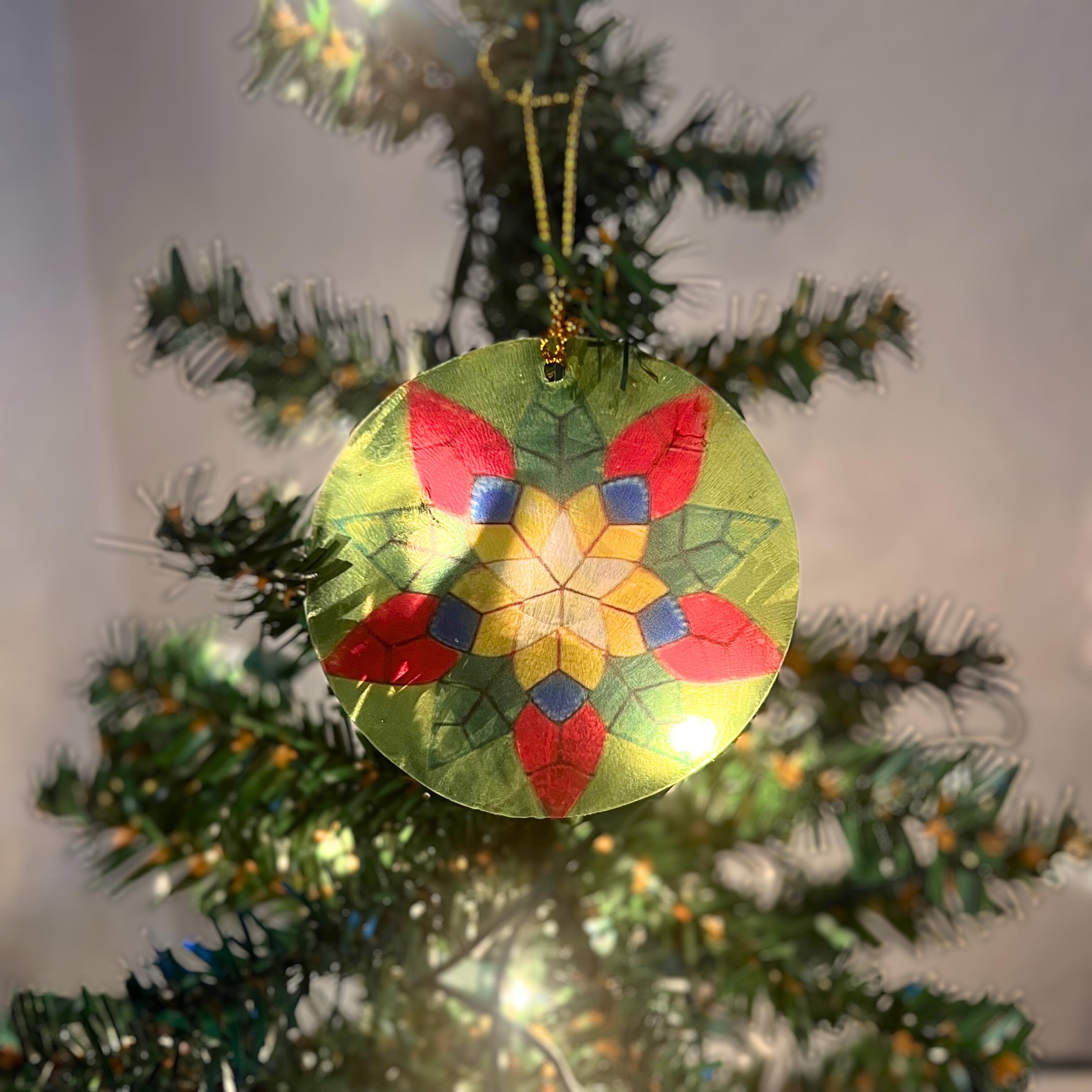 フィリピン産カピス貝製パロールオーナメント – 手作りのクリスマス