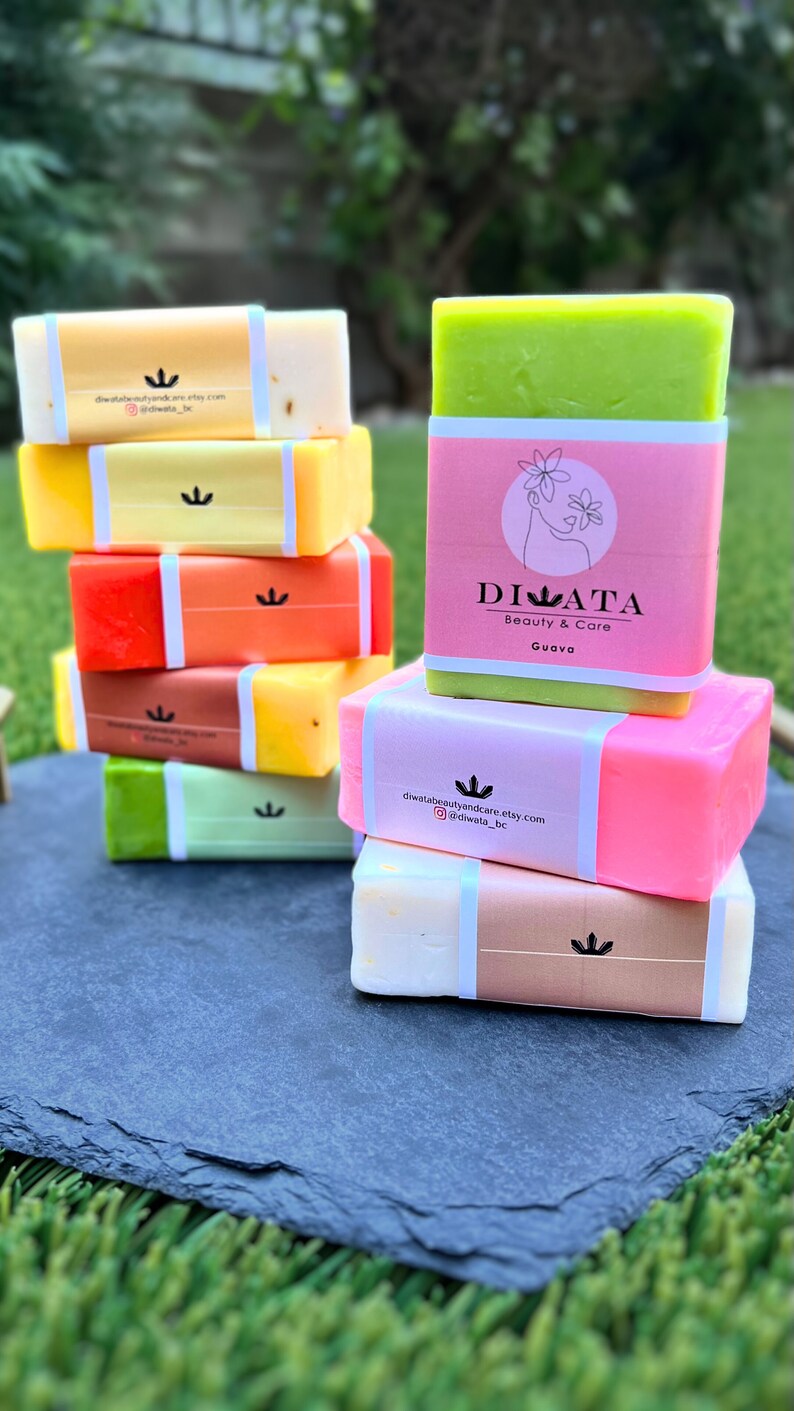 Pyramid Soap Diwata Soaps- Set of 5, Face and Body Soap, Acne Care - Etsy