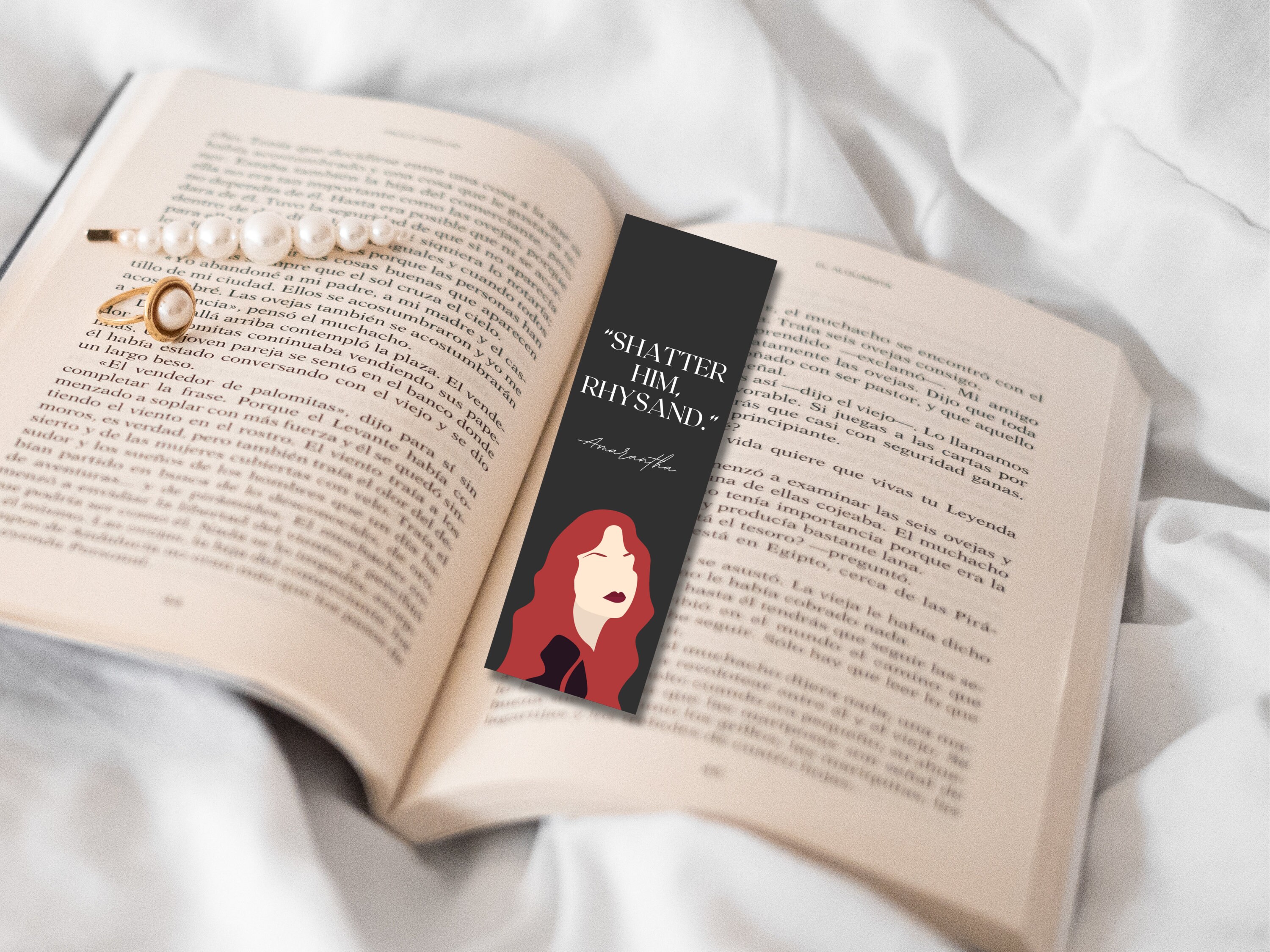 Set of 6 ACOTAR Themed Bookmarks, Printable Bookmarks, A Court of ...