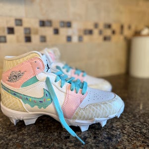 custom painted baseball cleats