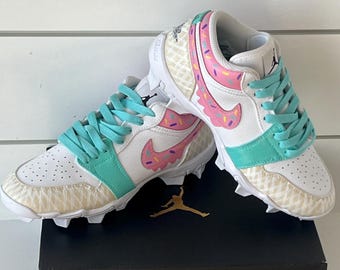 Custom Cleats and Sneakers-Nike Jordan Low top Cleats