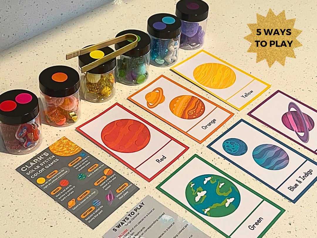 Personalized Color Games, Solar System Theme, Sensory Activities ...
