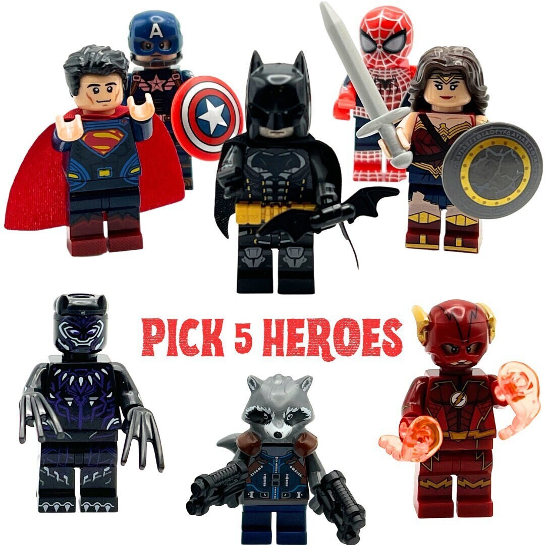 Superhero Action Figures Superhero Gifts Kids Party Favors Etsy