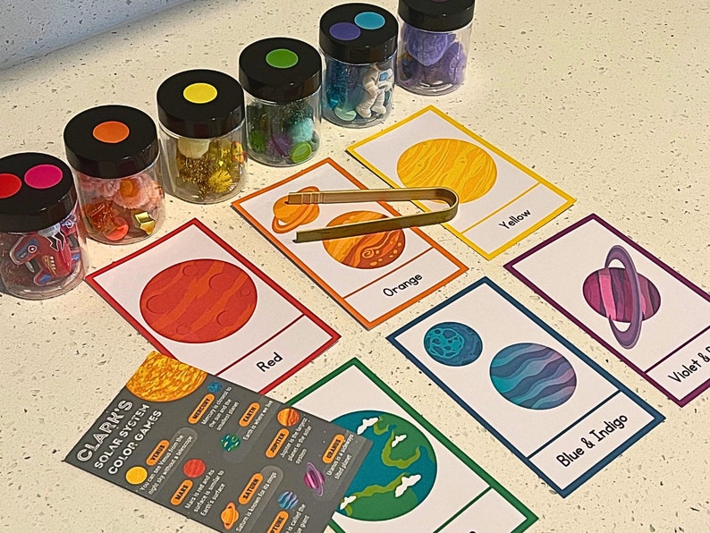 Personalized Color Games, Solar System Theme, Sensory Activities ...