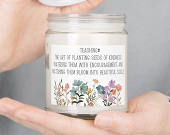 Teacher appreciation day gift candle gift for teachers cute teacher gift grade school teacher gift elementary teacher gift scented candle