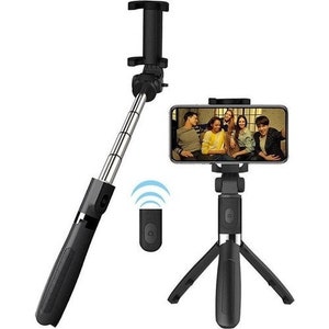 Bluetooth Selfie Stick 3-Leg Tripod with Remote Control