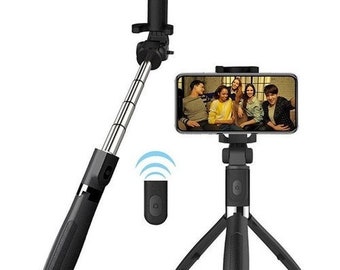 Bluetooth Selfie Stick 3-Leg Tripod with Remote Control