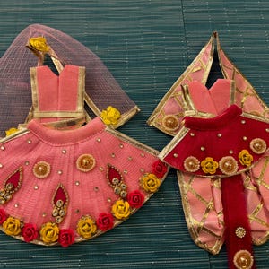 Radha Krishna Dress- 4 inch