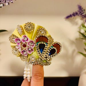 Stone Patch Work Pugdi | Pagdi | Mukut - Size 4