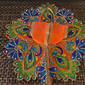 Ladoo Gopal Designer Kundan Poshak  | Size 2
