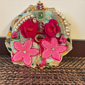 Ladoo Gopal Designer Kundan Poshak   | Size 1