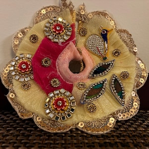 Ladoo Gopal Designer Kundan Poshak   | Size 1