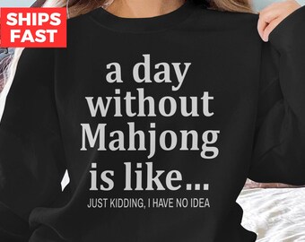 Mahjong Shirt for Mah Jongg Lovers, Comfort Colors Mahjong Player Gift, Mahjong Gift Ideas, Mahj Tournament T-shirt for Her
