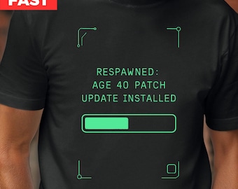 40th Birthday Tee for Gamer Dad or Husband - Funny Retro Gaming Shirt for Men - Vintage Gamer T-Shirt Gift for Husband, Brother