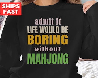 Mahjong Shirt for Mah Jongg Lovers, Comfort Colors Mahjong Player Gift, Mahjong Gift Ideas, Mahj Tournament T-shirt for Her
