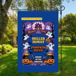 Personalized Trick or Treat Yard Sign, Custom Halloween Porch Sign, Halloween Yard Decor, Outdoor Halloween Banner, Take One Candy Sign