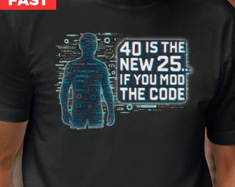 Funny 40th Birthday Gamer T-Shirt: Retro Video Game Gift