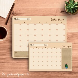 Planificador semanal personalizado, en blanco, mensual, 2025, suculentas, regalo para, membrete, mamá de plantas, niña, maestra, Navidad