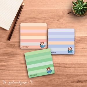 Bloc-notes beagle personnalisé, cadeau pour amoureux des chiens, papeterie colorée personnalisée, cadeau pour les parents d'animaux de compagnie, tasse chiot mignon, enfants minimalistes esthétiques