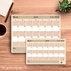 Planificador semanal personalizado, en blanco, mensual, 2025, ilustrado, regalo para, membrete, género neutro, conejito, cometa, aventura