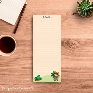 Minimalista personalizado, Kawaii, Planta, Niña, Ilustrado, Lista de tareas, Bloc de notas personalizado, Membrete, Regalo para, Mamá Planta, Diseño Botánico,
