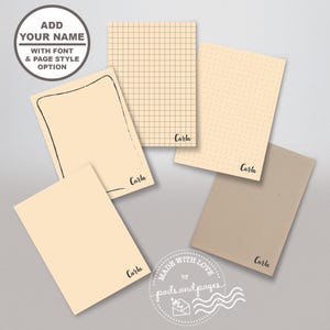 Libretas minimalistas personalizadas / Regalos personalizados / Detalles para Navidad / Recordatorios diarios / Material de oficina / Mini agenda / Artículos de escritorio sencillos
