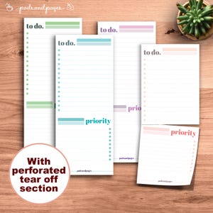 Personalisierter Notizblock, To Do Liste, To Do Liste, Notizblock zum abreißen, Geschenk für sie, Schreibtischunterlage, niedliches Büromaterial