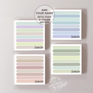 Lindos blocs de notas personalizados para regalar, blocs de notas minimalistas y coloridos, listas de tareas personalizadas, listas de verificación diarias, papelería de escritorio, miniplanificador.