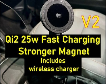 Soporte de teléfono con carga inalámbrica para Jeep Wrangler y Gladiator (2018, 2019, 2020, 2021, 2022, 2023, 2024, 2025 y 2026)