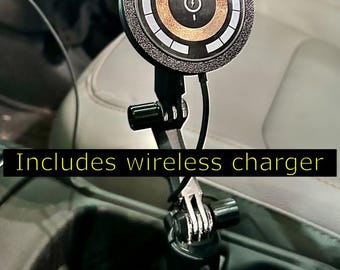 2018, 2019, 2020, 2021, 2022, 2023, 2024, 2025, 2026 Jeep wrangler, Gladiator wireless charging Phone mount