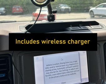 2021, 2022, 2023, 2024, 2025, 2026 Ford Bronco wireless charging Phone mount