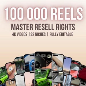 100,000 reels master resell rights