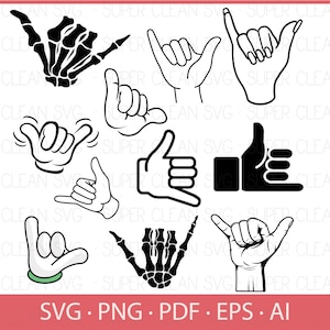 SHAKA SVG, Skeleton Hand Svg, Skeleton Hand, Shaka Hand Sign, Hang loose Svg, Hawaii, Shaka Sign Print, Surfing Decor, Shaka Sign, Surf Svg