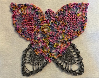 Handmade Personalized Filet Crochet Doily