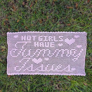 Hot Girls Have Tummy Issues Filet Crochet Doily