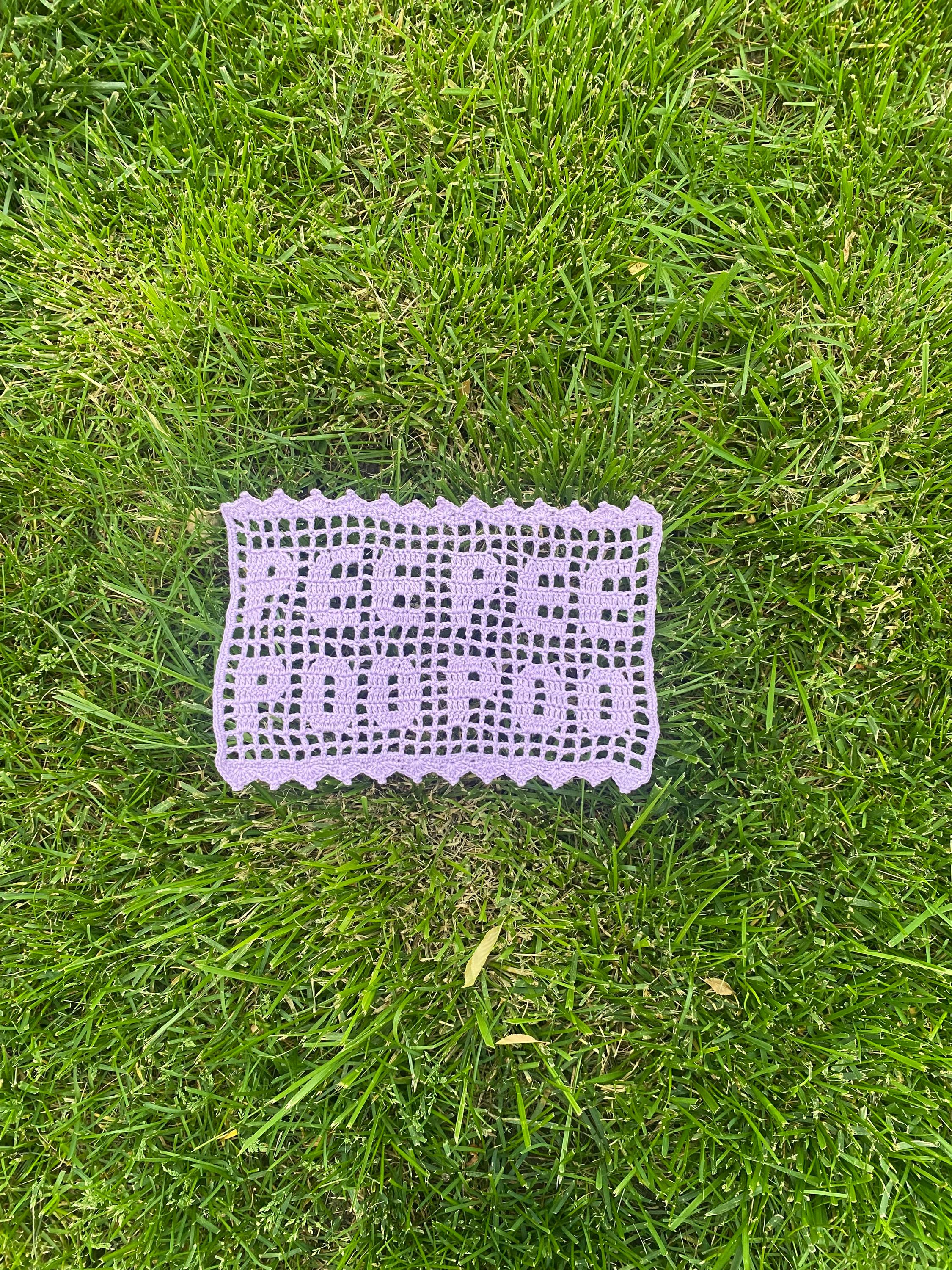 Handmade Pee Pee Poo Poo Doily Wall Hanging