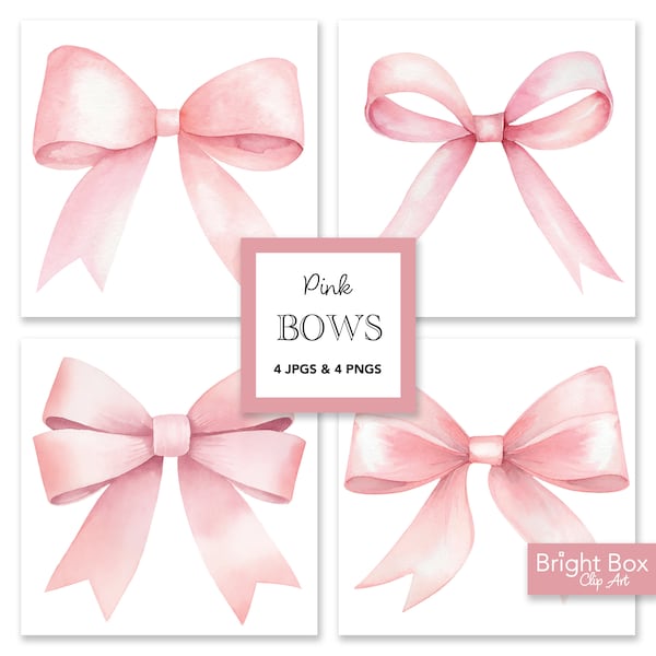 Pastel Pink Bows Clip Art Pastel Ribbon Bow Silk Clipart Girls Cute  Ribbons Spring Birthday Downloadable Digital Download Artwork Art PNG