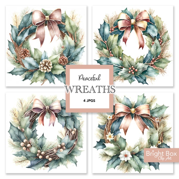 Wreaths Clip Art Download Rustic Chabby Chic Wreath Clipart Downloadable Project Gift Decor Junk Journal Craft Instant Downloadable Artwork