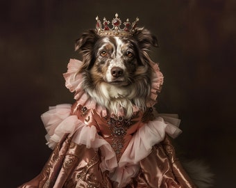 Retrato personalizado de animal de estimação real: pintura animal renascentista, presente real