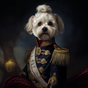Custom Pet Portrait, Renaissance Pet Portrait, Christmas Gift, Pet Oil Portrait Painting, Dog Portrait, Dog Memorial, Royal Pet Portrait